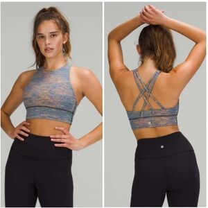 Lululemon Energy Bra High Neck Long Line *Medium Support, B-D Cup Size 6